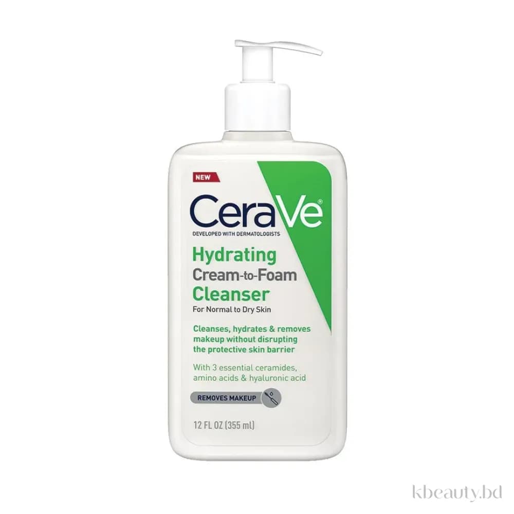 Cerave Hydrating Cream-to-Foam Cleanser 355ml
