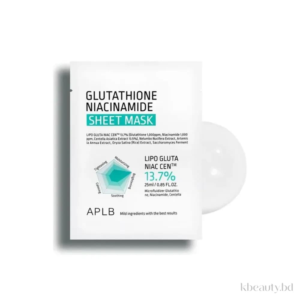 APLB Glutathione Niacinamide Sheet Mask