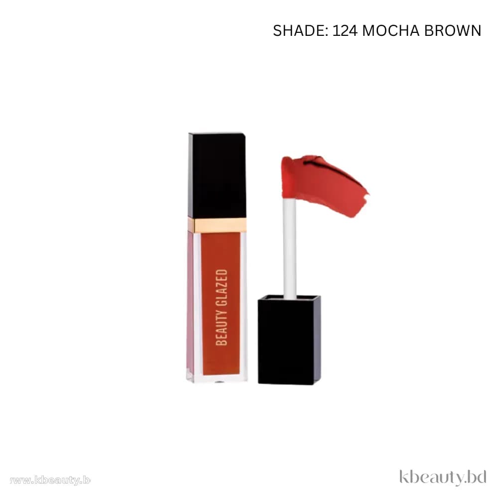 Beauty Glazed Matte Liquid Lipstick - 124 Mocha Brown