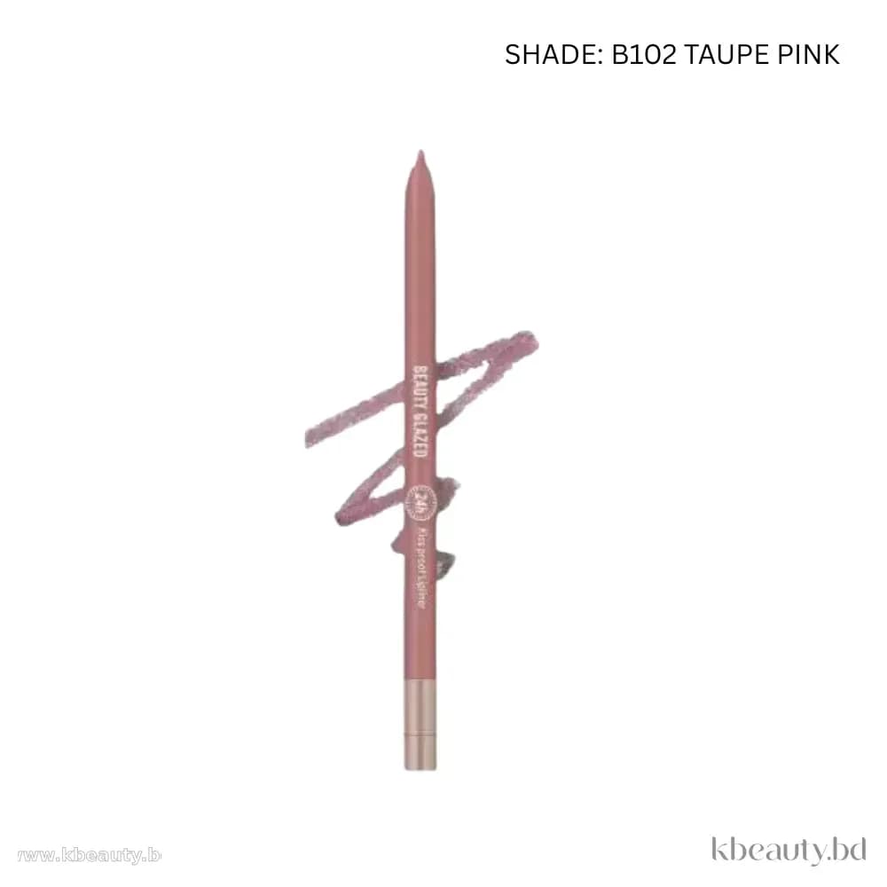 Beauty Glazed Waterproof & Long Lasting Lip Liner - B102 Taupe Pink