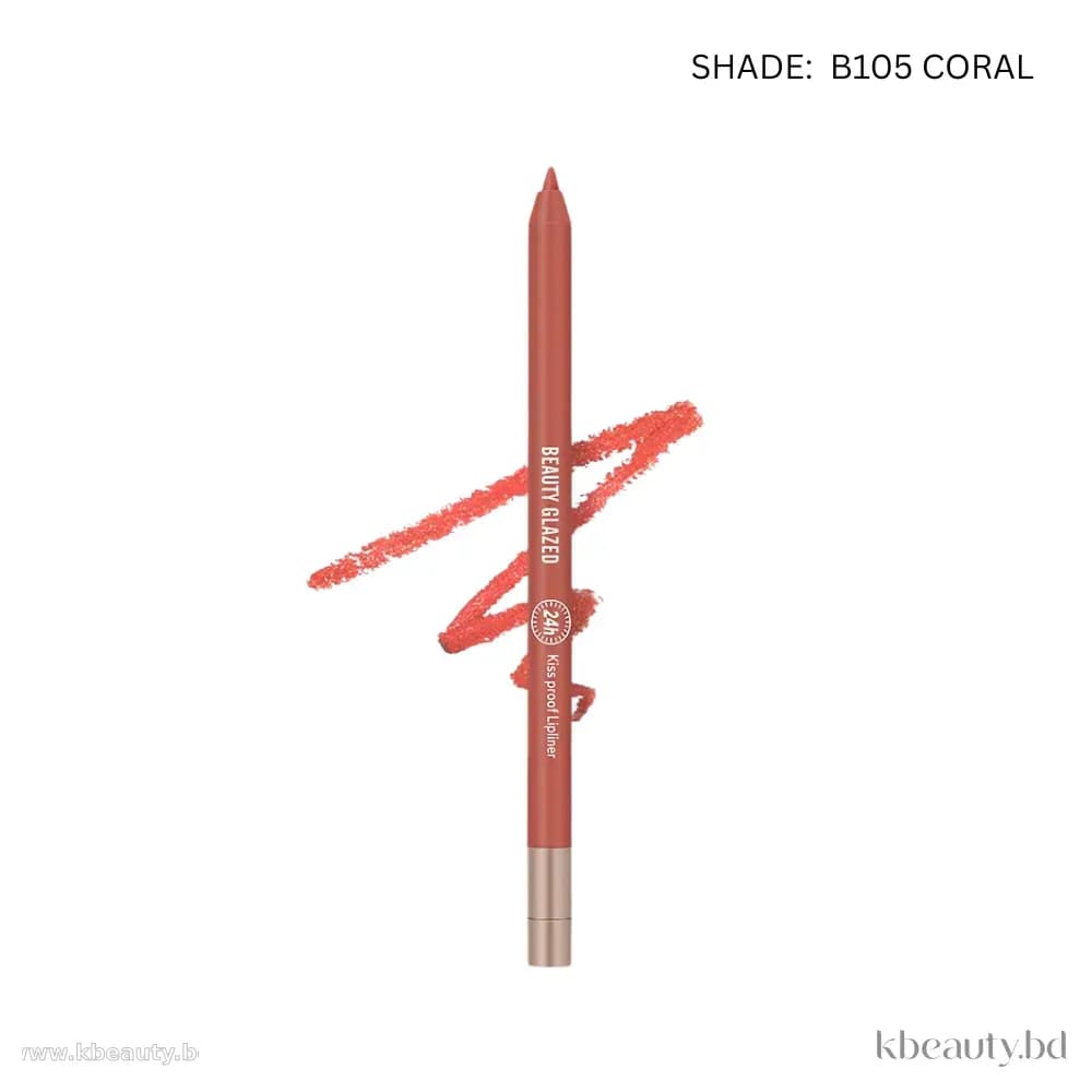 Beauty Glazed Waterproof & Long Lasting Lip Liner - B105 CORAL