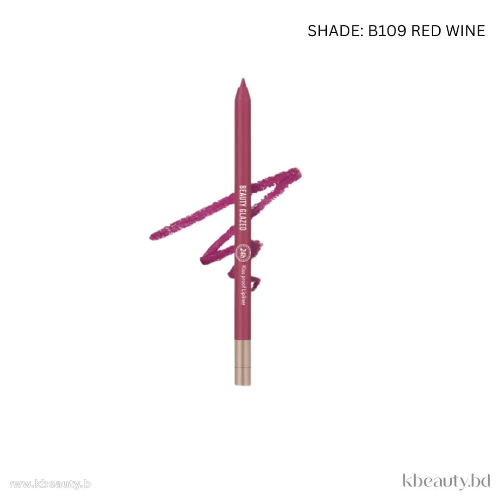 Beauty Glazed Waterproof & Long Lasting Lip Liner - B109 RED WINE