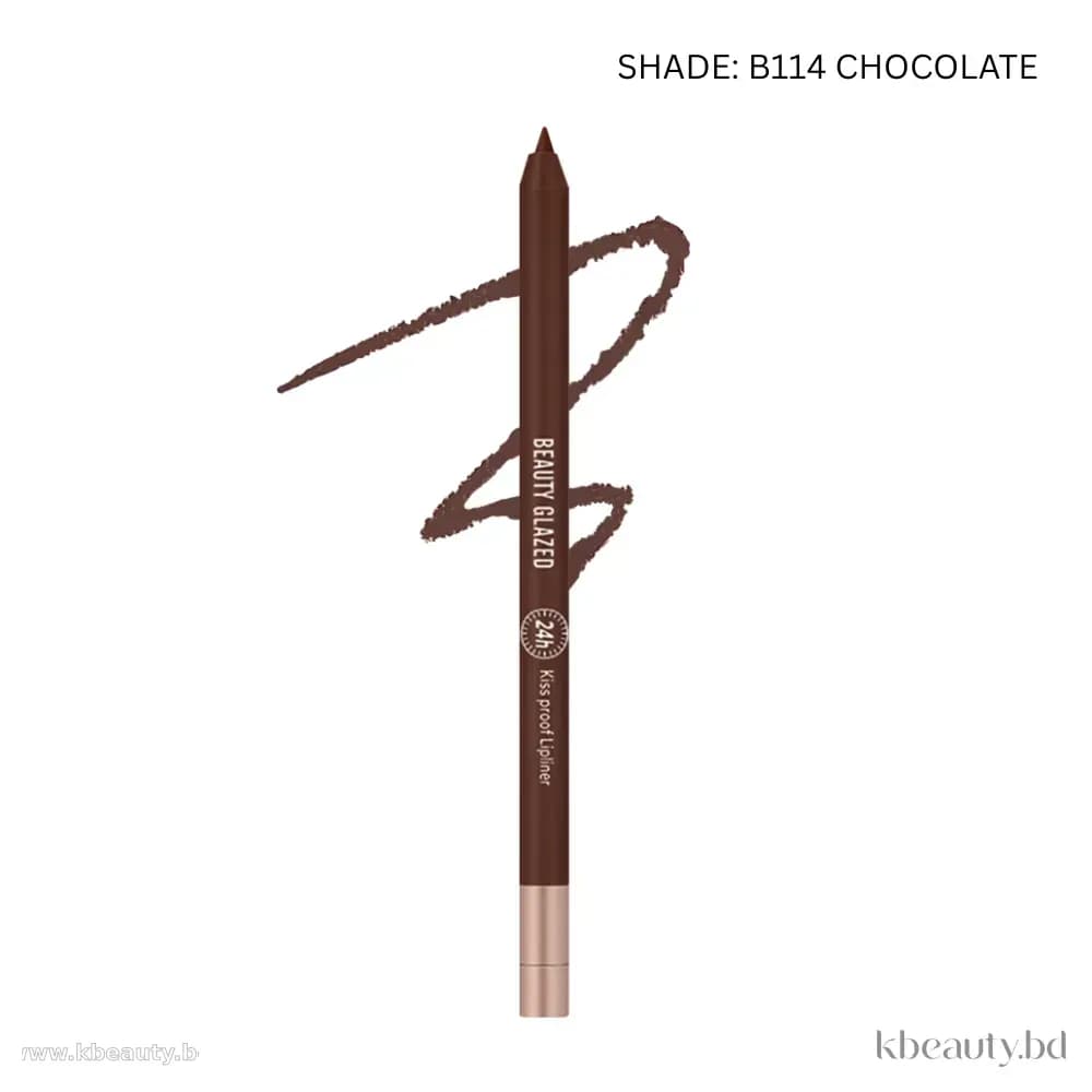 Beauty Glazed Waterproof & Long Lasting Lip Liner - B114 CHOCOLATE