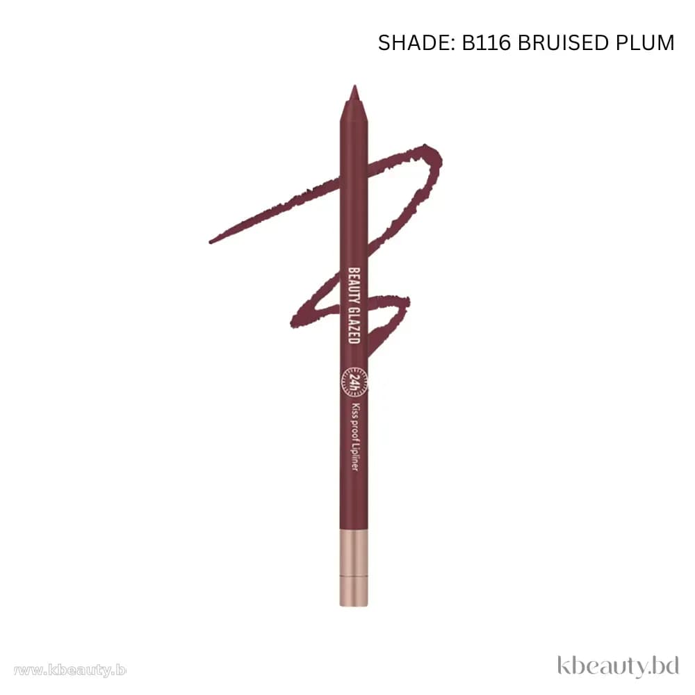 Beauty Glazed Waterproof & Long Lasting Lip Liner - B116 BRUISED PLUM