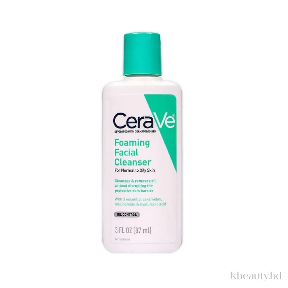 CeraVe Foaming Facial Cleanser for Normal to Oily Skin 87ml