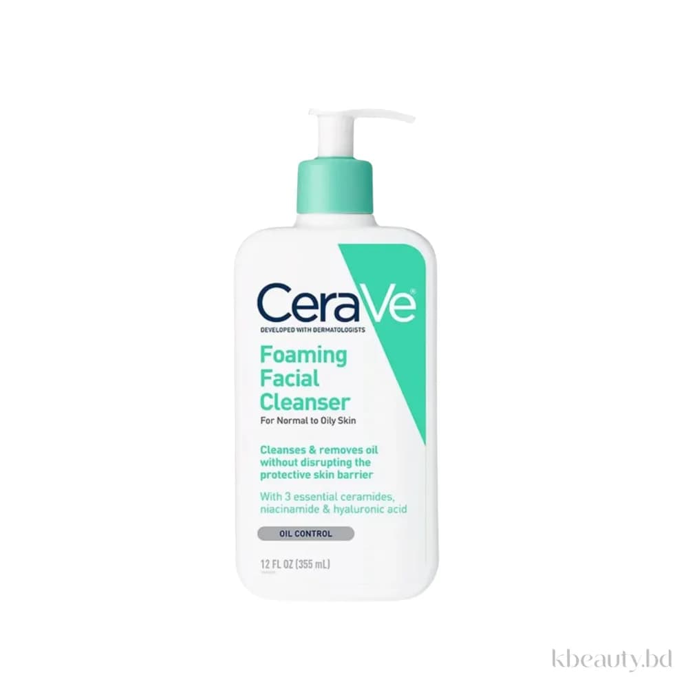 Cerave Foaming Facial Cleanser Normal to Oily Skin 355ml