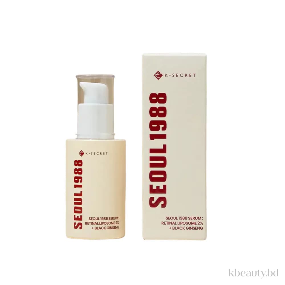 KSecret Seoul 1988 Serum: Retinal Liposome 2% + Black Ginseng 30ml