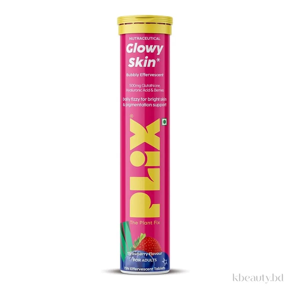 Plix Glutathione Tablets With Vitamin C For Clear And Youthful Skin (Strawberry)