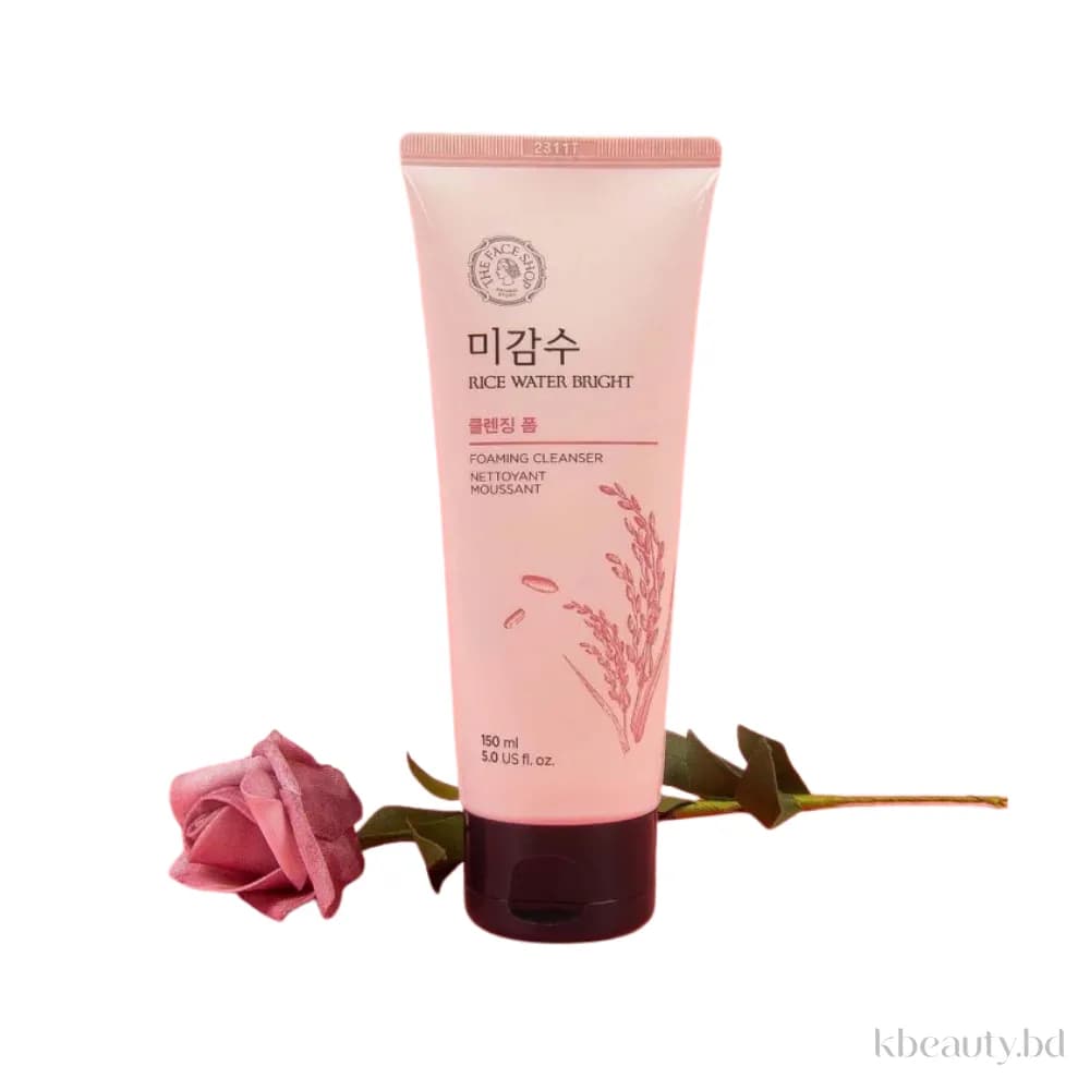 The Face Shop Rice Water Bright Facial Foaming Cleanser – 150ml