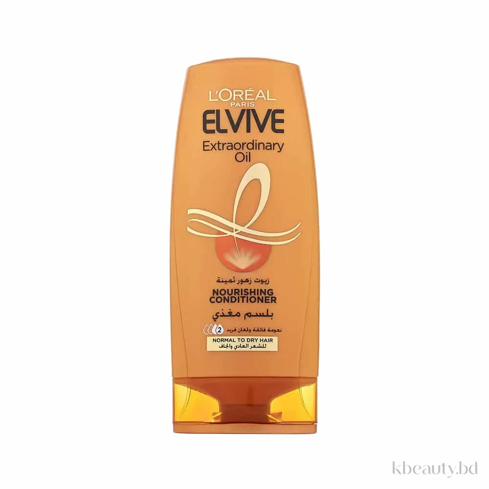 L'Oreal Paris Elvive Extraordinary Oil Nourishing Conditioner 400ml A Golden Embrace for Normal to Dry Hair