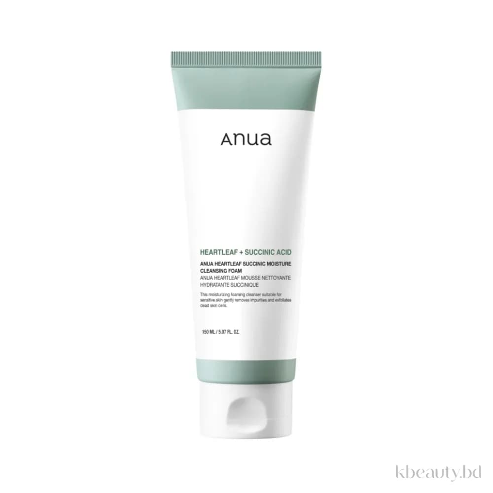 Anua - Heartleaf Succinic Moisture Cleansing Foam 150ml