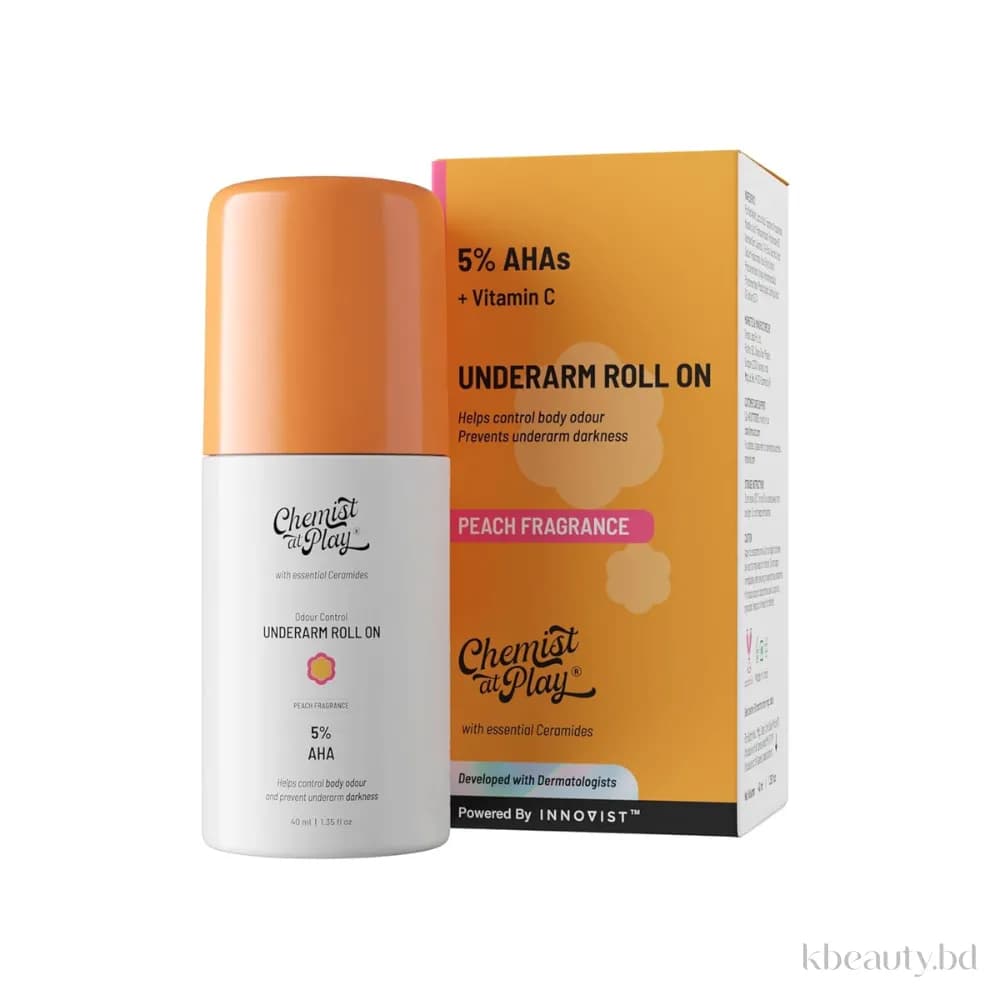 Chemist At Play UnderArm 5% AHA Roll-On ( Peach Fragrance )