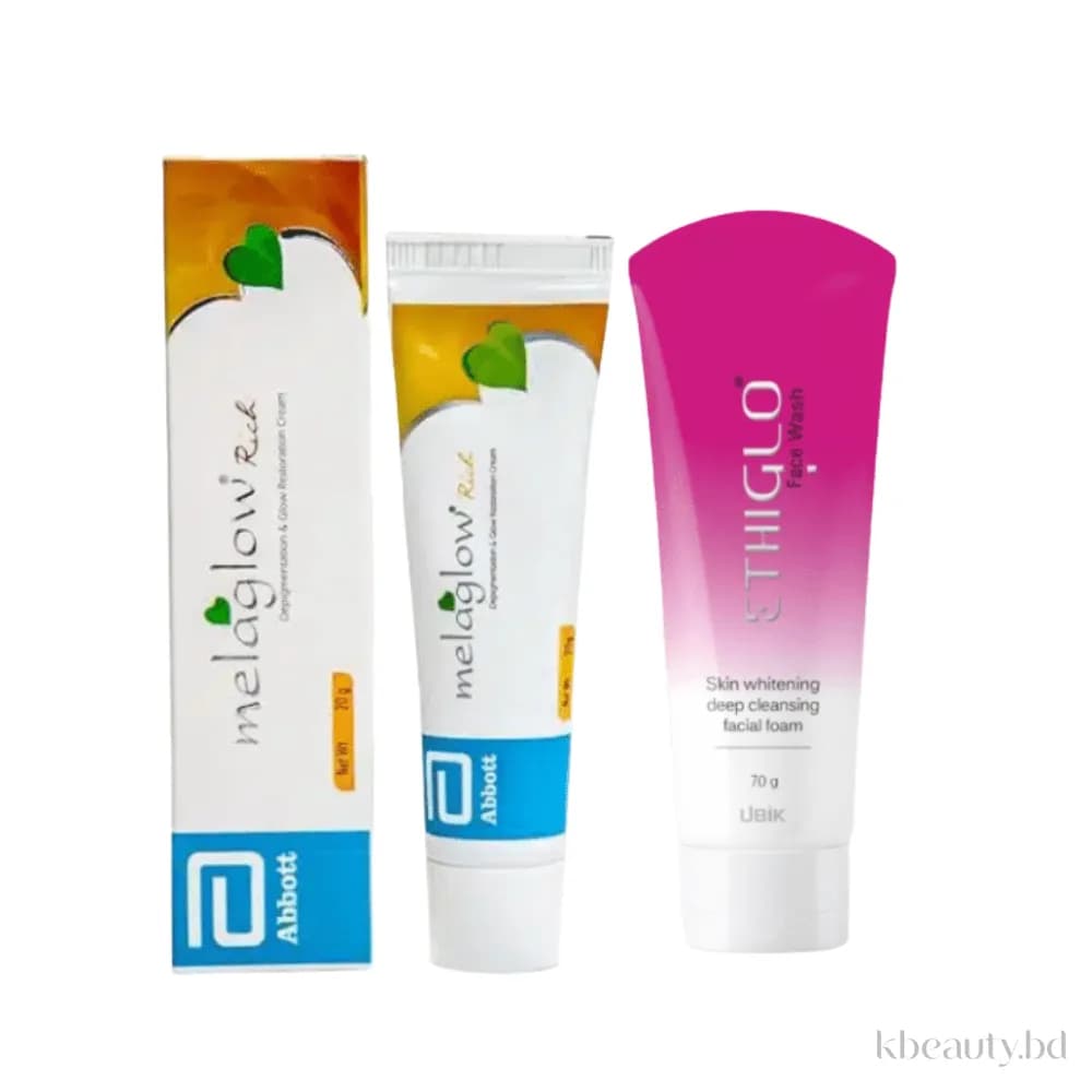 Melaglow Cream + Ethiglo Facewash Combo