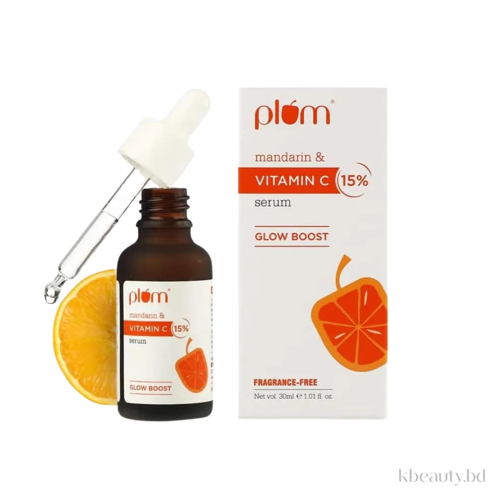 Plum 15% Vitamin C Face Serum for Glowing Skin- 30ml