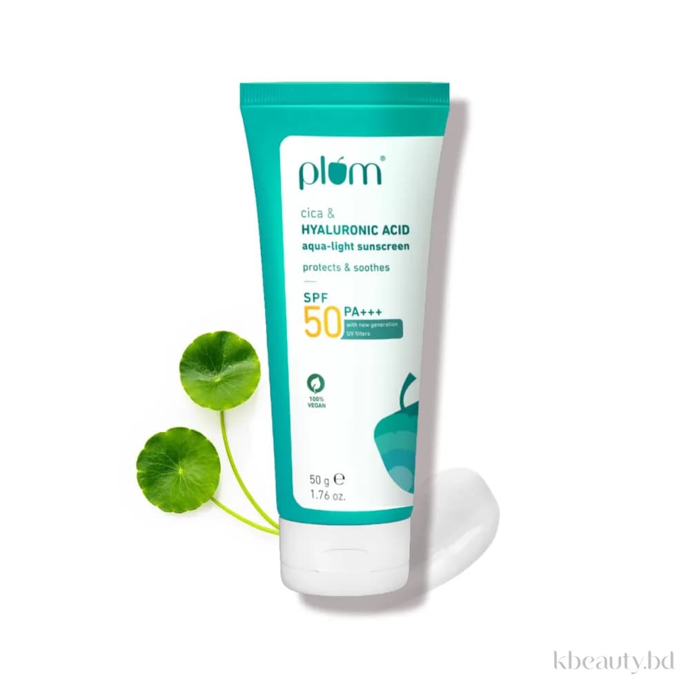 Plum Cica & Hyaluronic Acid Aqua-Light Sunscreen SPF 50 PA+++