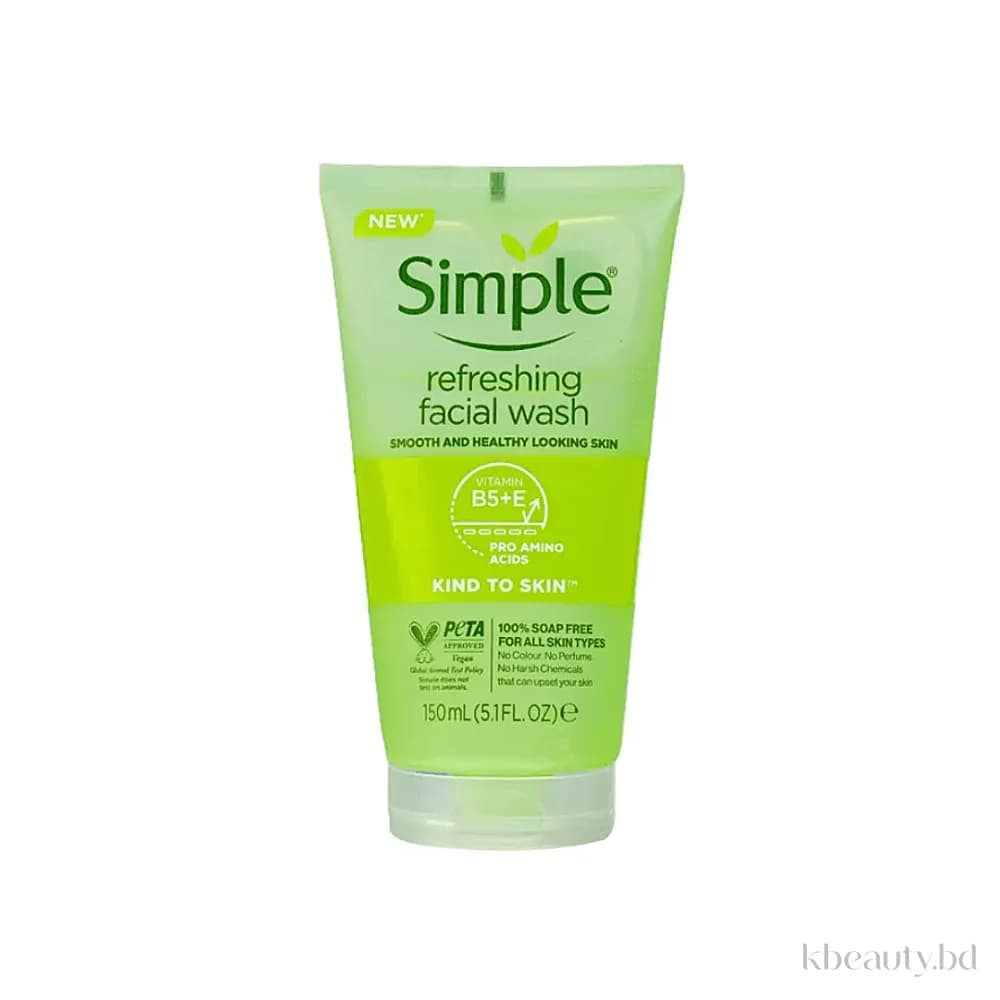 Simple Kind To Skin Refreshing Facial Wash 150ml