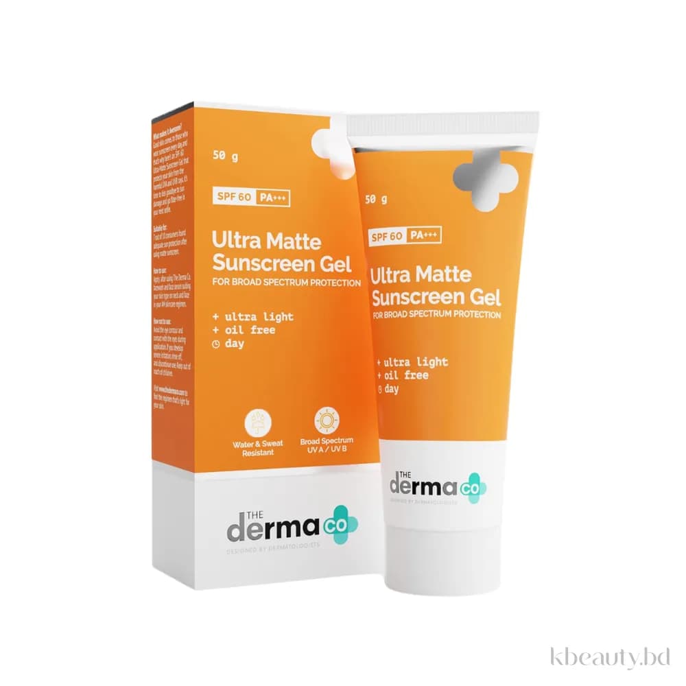 The Derma Co Ultra Matte Sunscreen Gel SPF 60 P+++ 50g