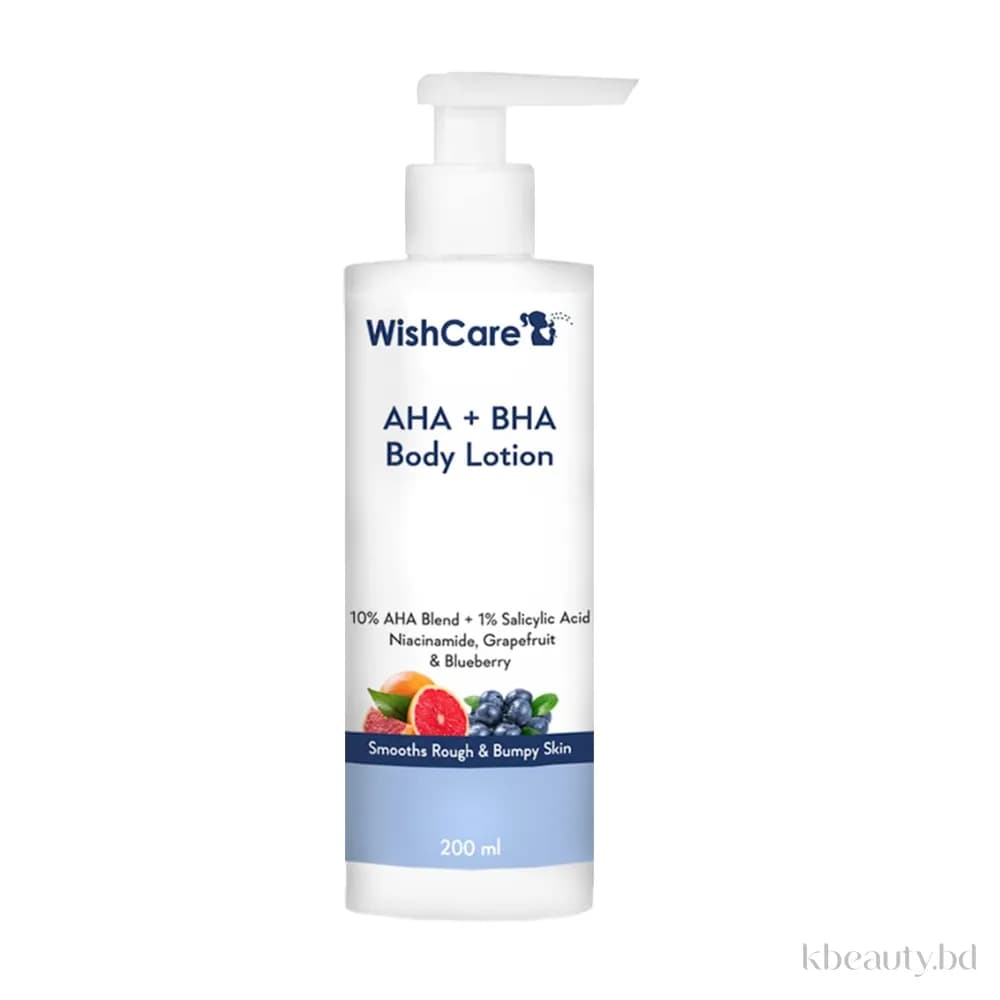 WishCare 10% AHA + 1% BHA Body Lotion - Smooths Rough & Bumpy Skin