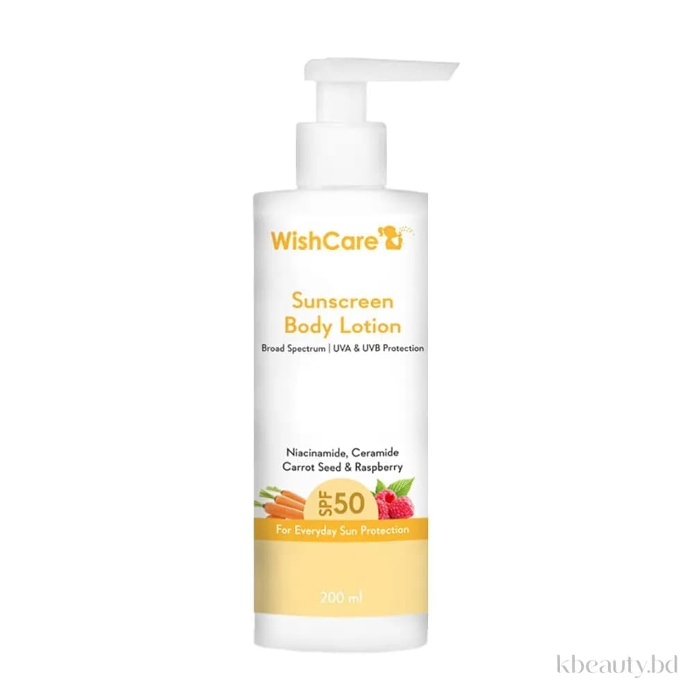WishCare SPF50 Sunscreen Body Lotion
