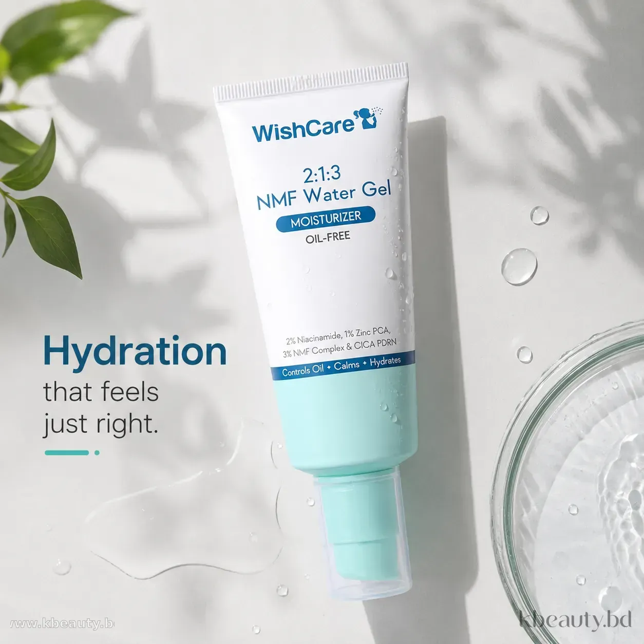 WishCare 2:1:3 NMF Water Gel Moisturizer for Oily & Sensitive Skin (Oil-Free) – 50ml